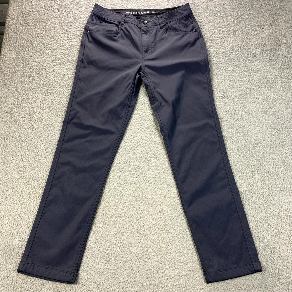 Western Rise Pants Men 32 (31X30) Gray Diversion Heavyweight Stretch Hiking Camp